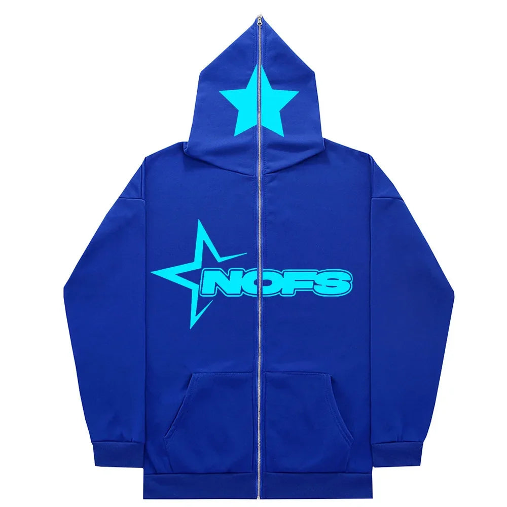 NOFS Zip Hoody Blauw Heren