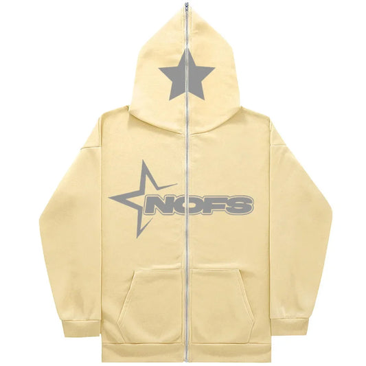 NOFS Zip Hoody Beige Heren