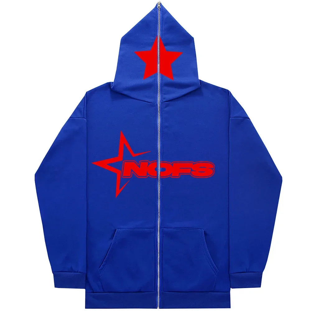 NOFS Zip Hoody Blauw Heren