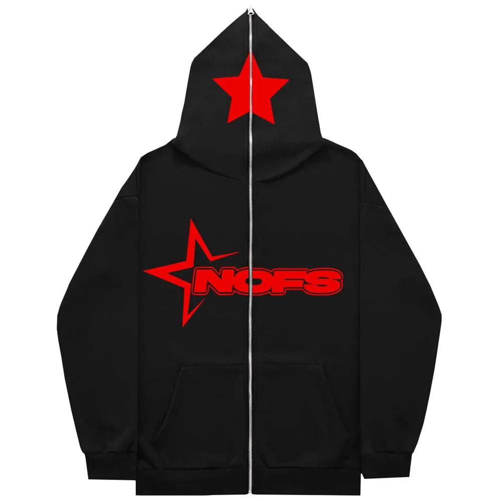 NOFS Zip Hoody Zwart Heren