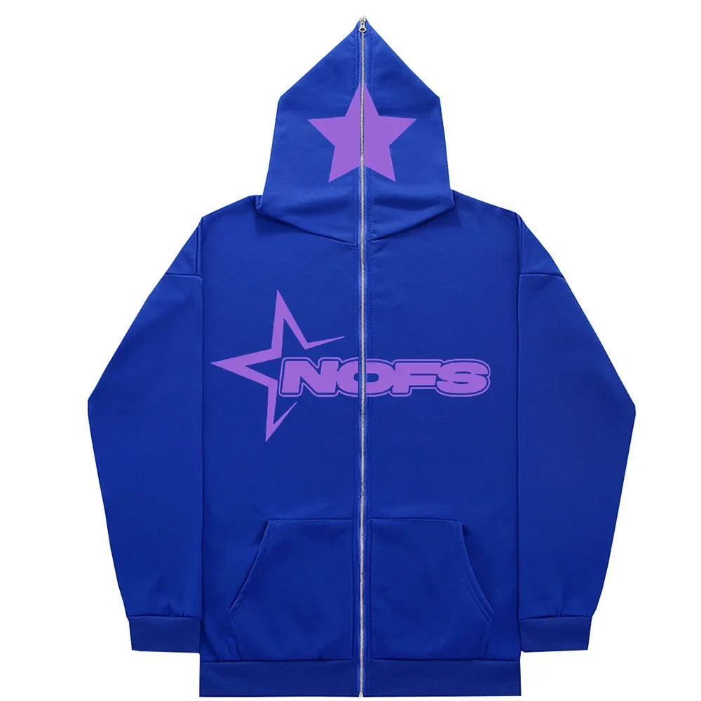 NOFS Zip Hoody Blauw Heren