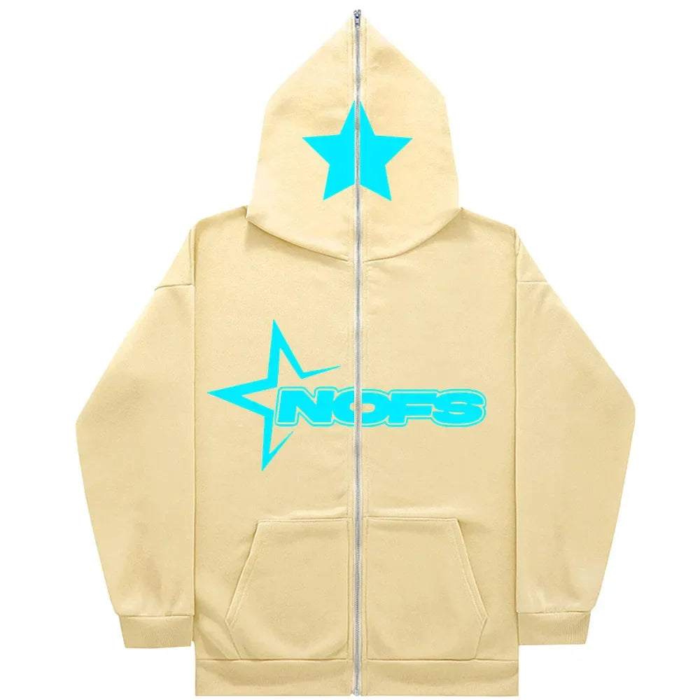 NOFS Zip Hoody Beige Heren