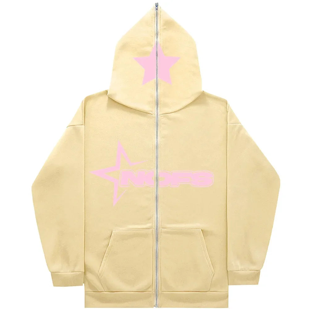 NOFS Zip Hoody Beige Heren