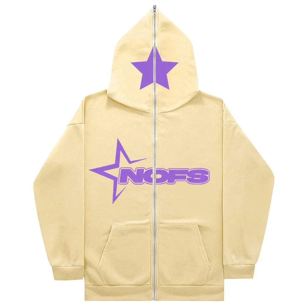 NOFS Zip Hoody Beige Heren